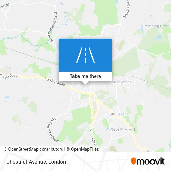 Chestnut Avenue map