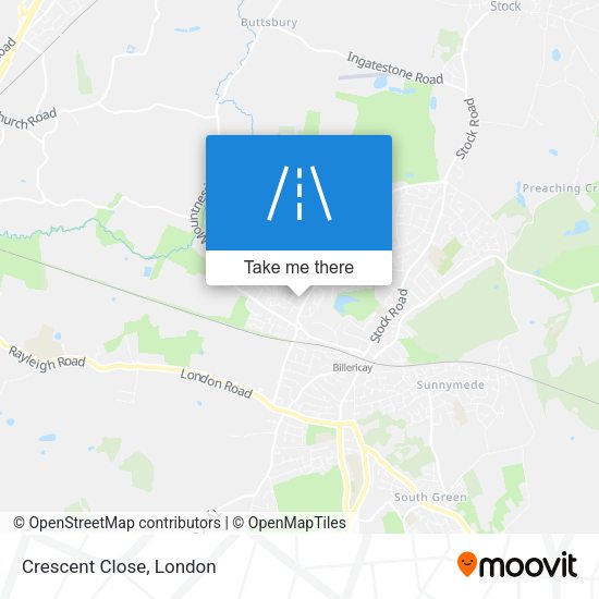 Crescent Close map