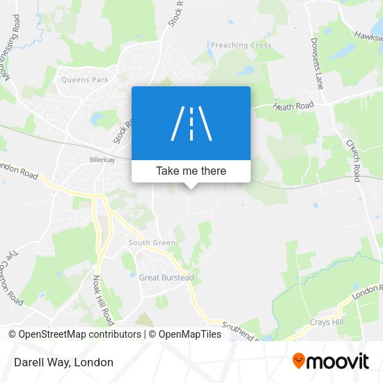 Darell Way map