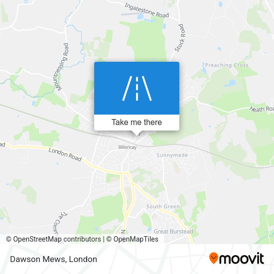 Dawson Mews map