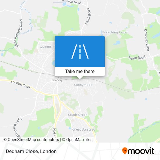 Dedham Close map