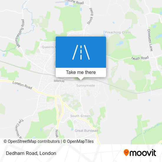 Dedham Road map