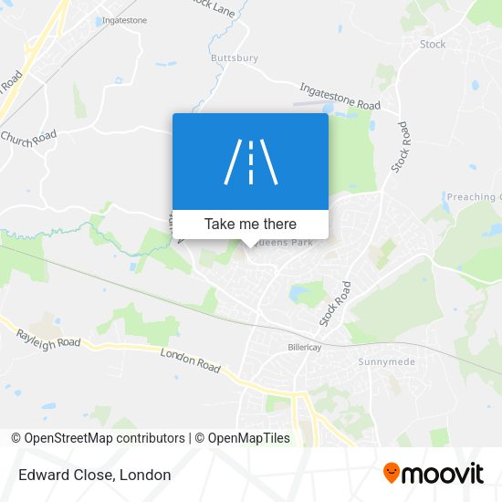 Edward Close map