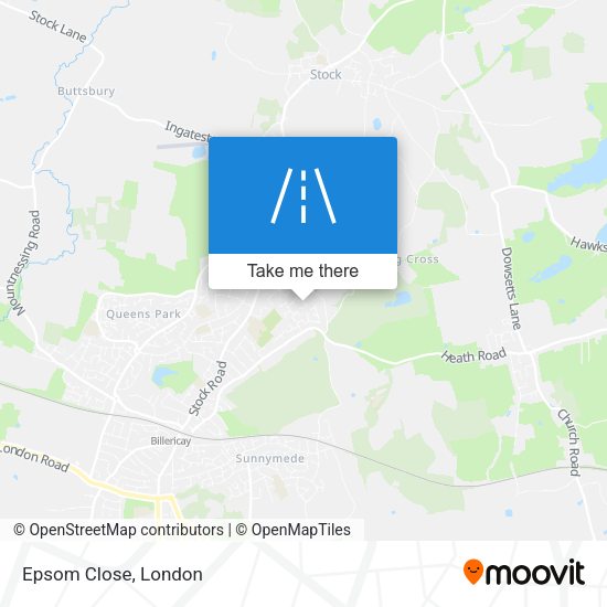 Epsom Close map