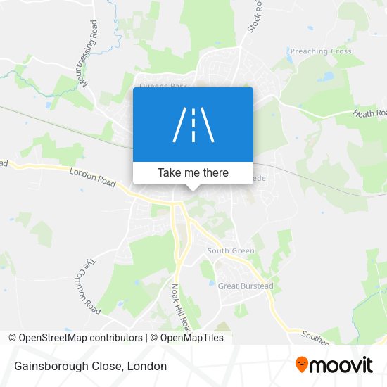 Gainsborough Close map