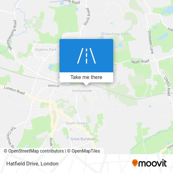 Hatfield Drive map