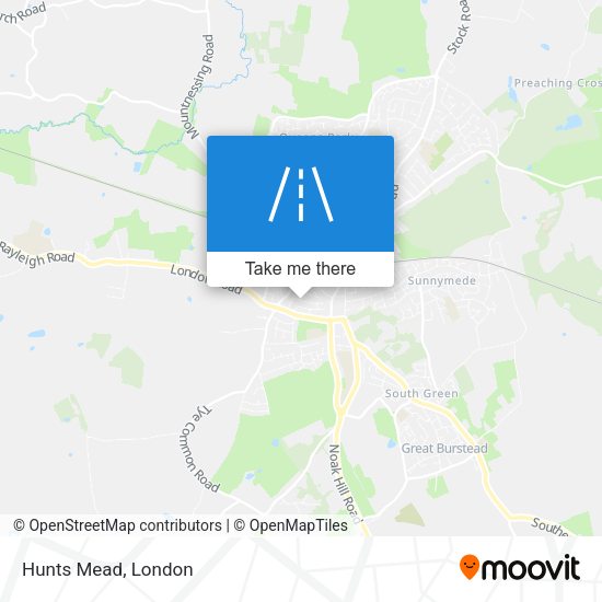 Hunts Mead map