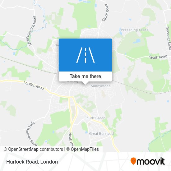 Hurlock Road map