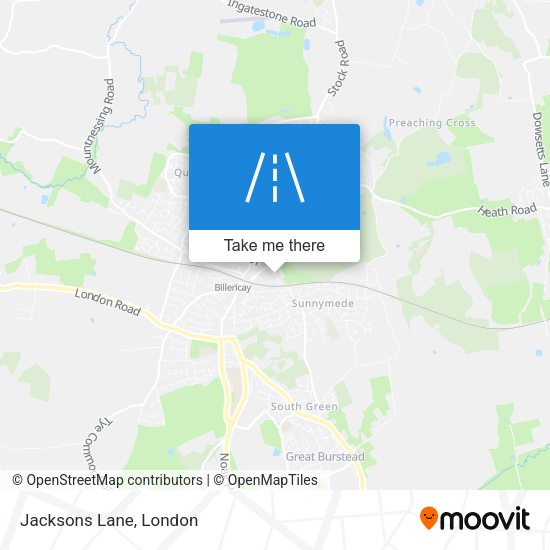 Jacksons Lane map