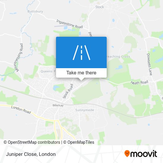 Juniper Close map
