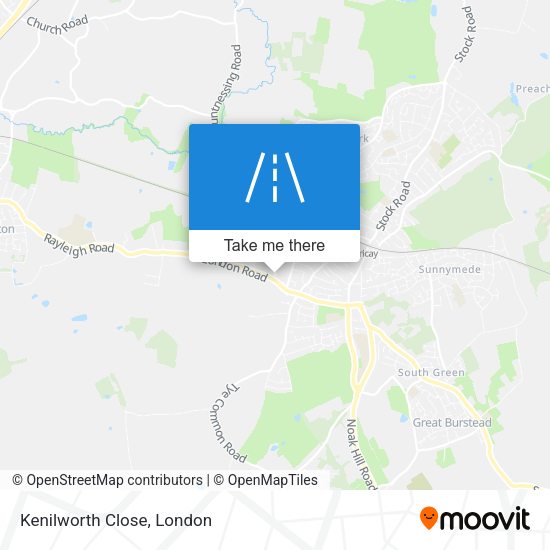 Kenilworth Close map