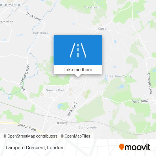 Lampern Crescent map