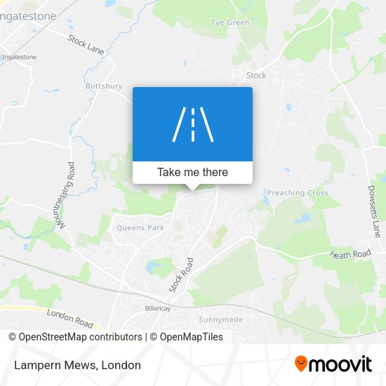 Lampern Mews map