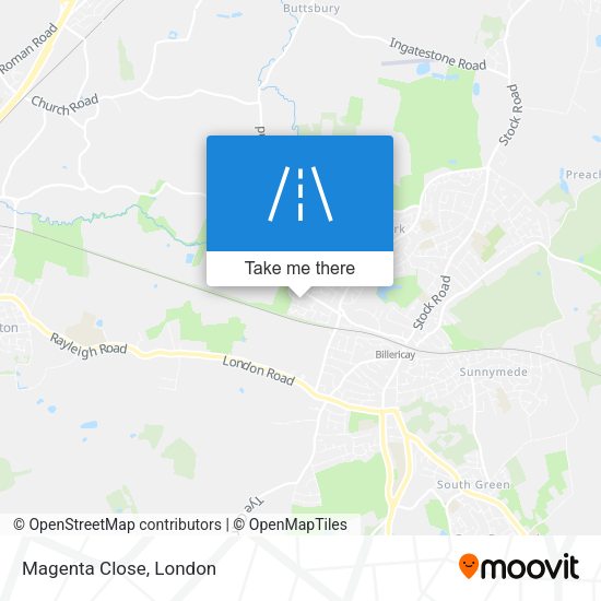 Magenta Close map