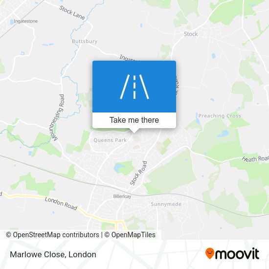 Marlowe Close map