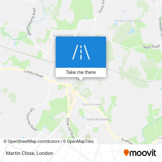 Martin Close map