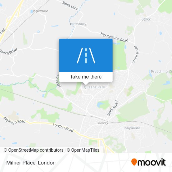 Milner Place map