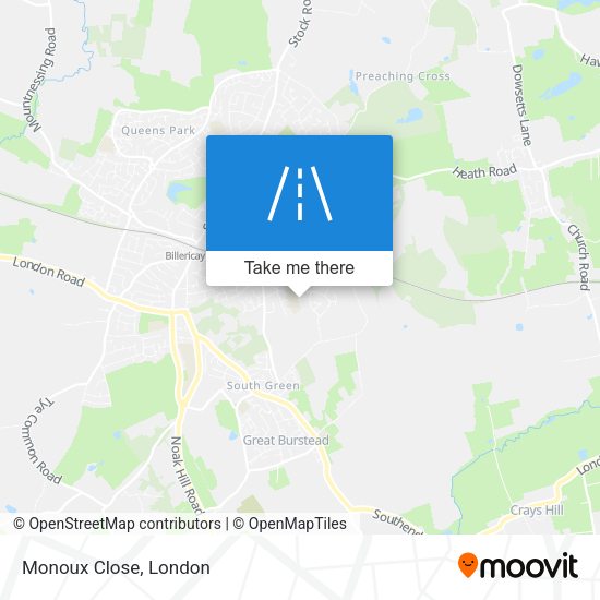 Monoux Close map