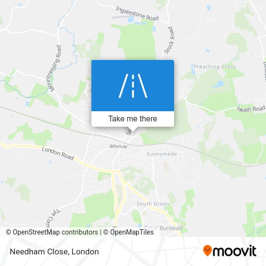 Needham Close map