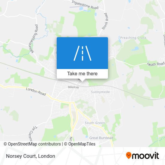 Norsey Court map