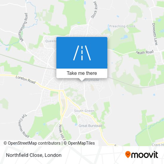 Northfield Close map