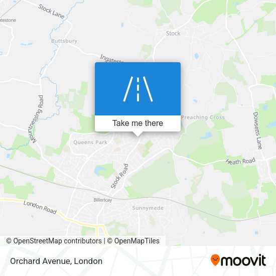 Orchard Avenue map