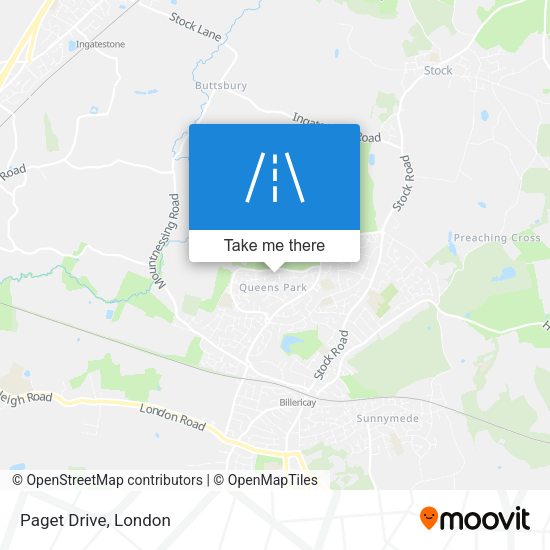 Paget Drive map