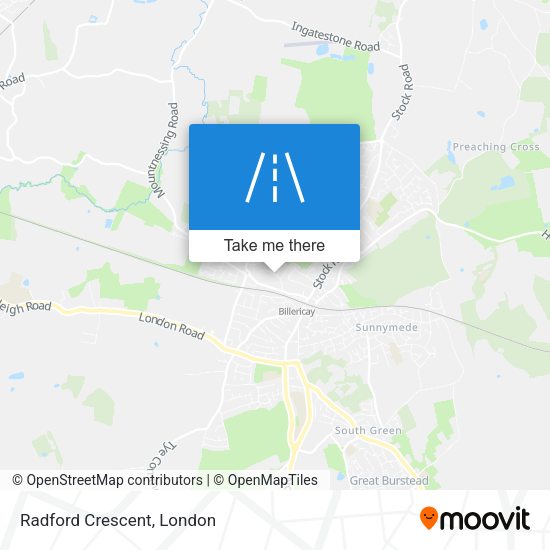Radford Crescent map