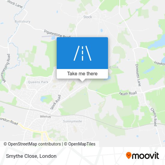 Smythe Close map