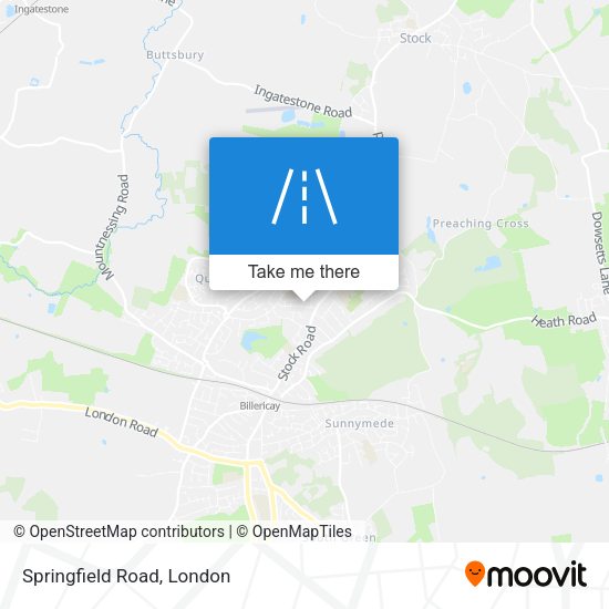 Springfield Road map