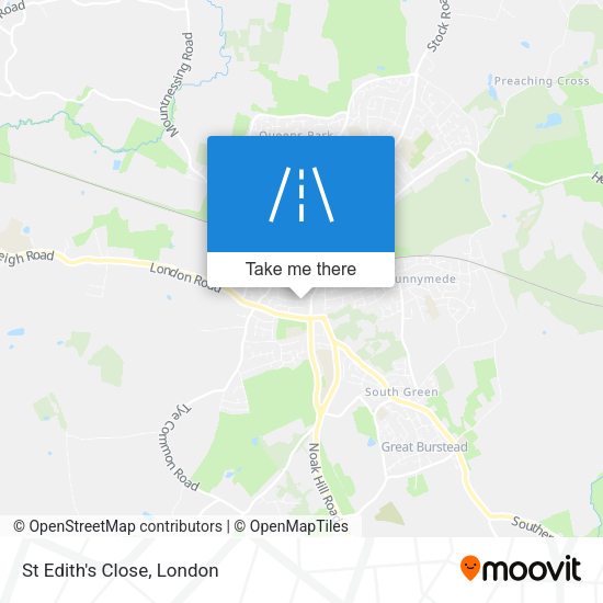 St Edith's Close map