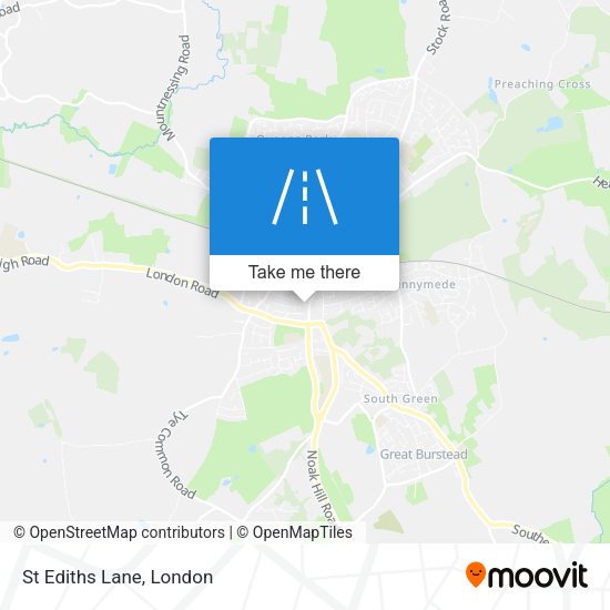 St Ediths Lane map