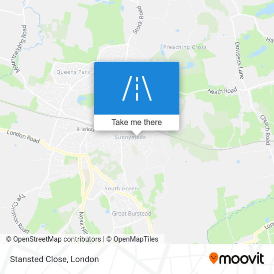 Stansted Close map