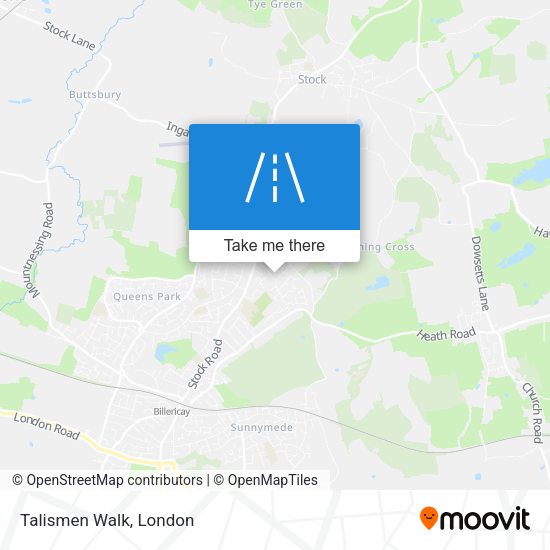 Talismen Walk map