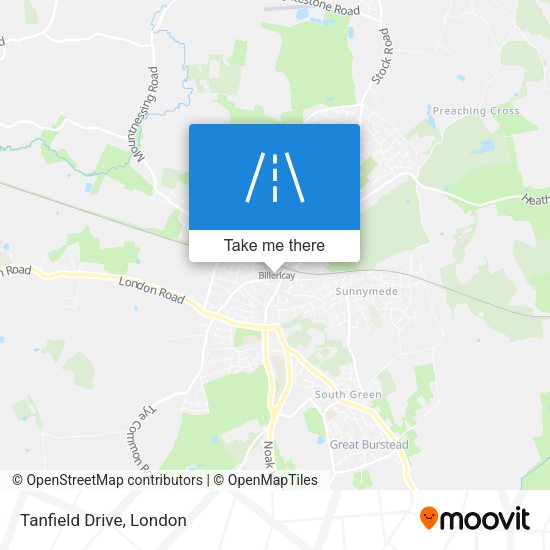 Tanfield Drive map