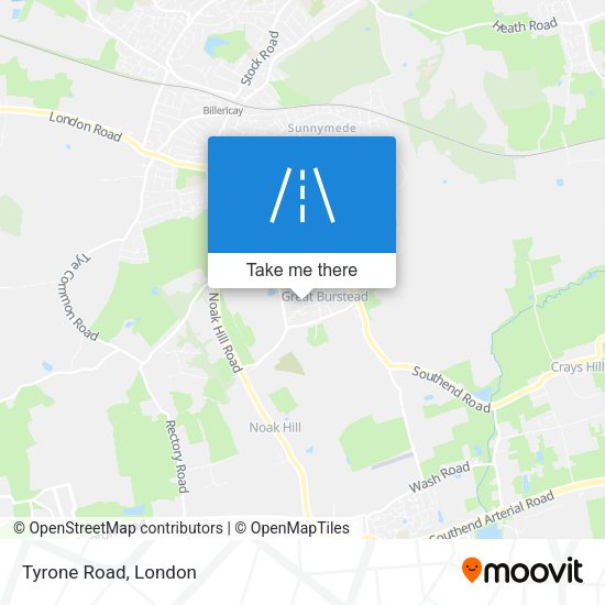 Tyrone Road map