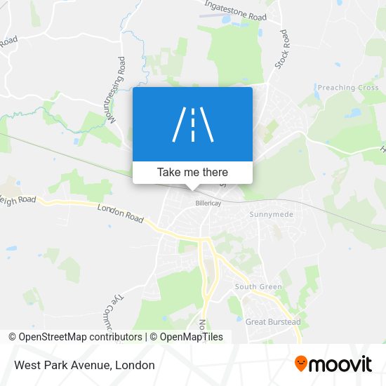 West Park Avenue map