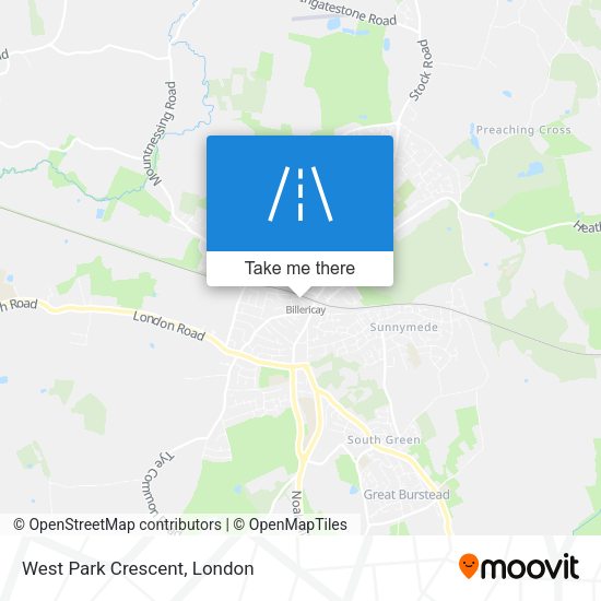 West Park Crescent map