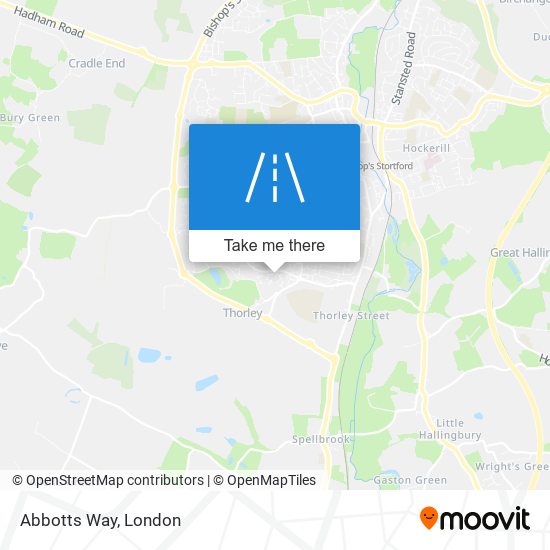 Abbotts Way map