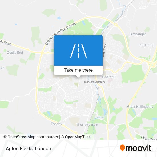Apton Fields map