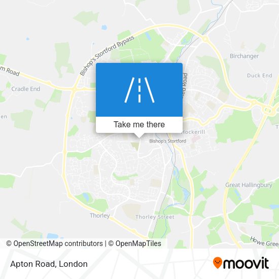 Apton Road map