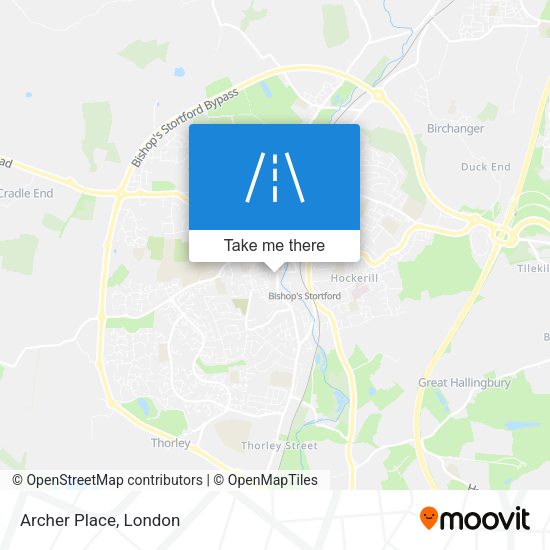 Archer Place map