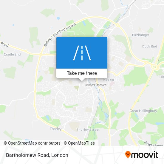 Bartholomew Road map
