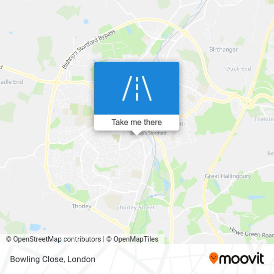 Bowling Close map