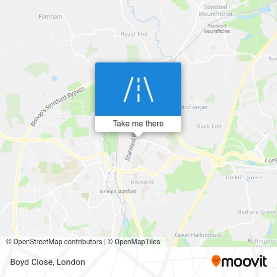 Boyd Close map