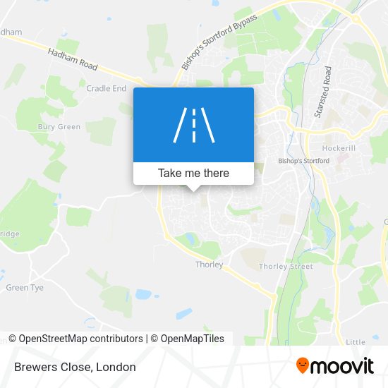 Brewers Close map