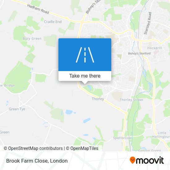 Brook Farm Close map