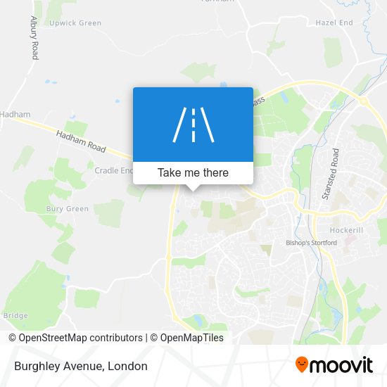 Burghley Avenue map