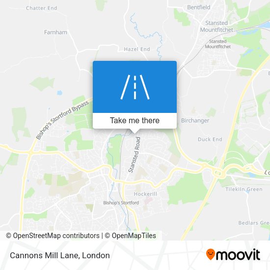 Cannons Mill Lane map
