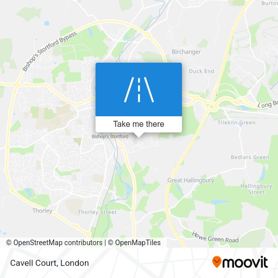 Cavell Court map